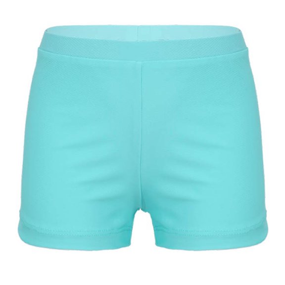 inhzoy Kids Girls Gymnastic Dance Boyshorts Strechy Swimming Shorts Activewear Light Green 14
