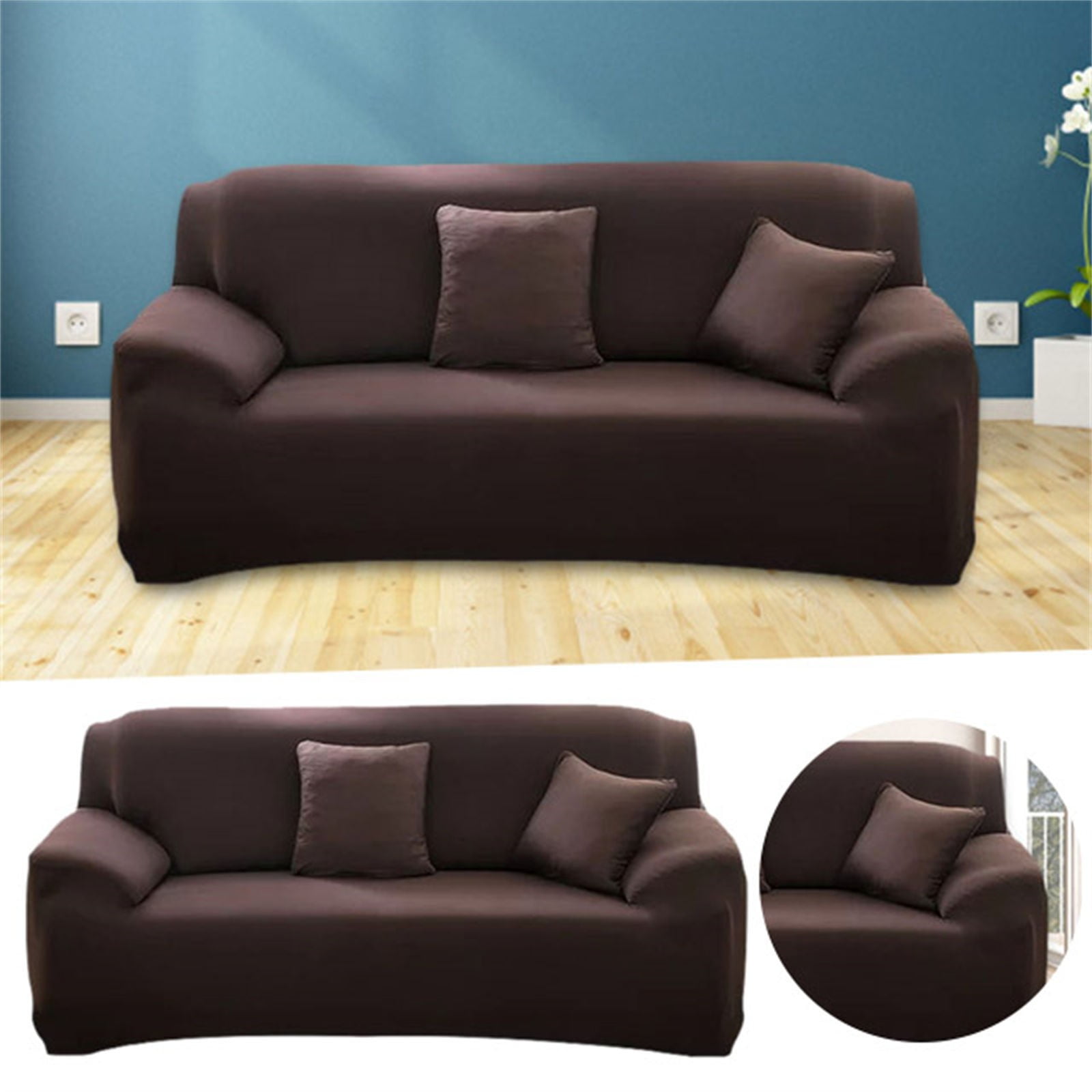 XYKA Clearance Stretch Elastic 3-Seater Sofa Cover Clearance Slipcover for Furniture Protector Made from Premium 85% Polyester and 15% Elastane Fabric, Soft and . Sofa Sizes from 68-86 Inches