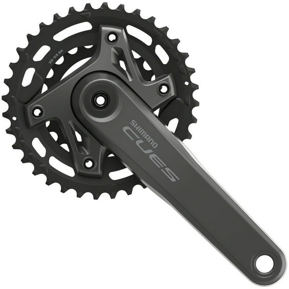 Shimano CUES FC-U6000-2B Crankset - 170mm, 9/10/11-Speed, 36/22t, Asymmetric 96 BCD, Hollowtech II, CL 3mm Outboard,