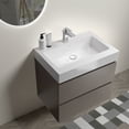 thumbnail image 2 of Modern Gray Bathroom Sink Vanity 24" - Wall Mounted, Double Drawers For Increased Storage, Silent Teal, Fashion No Mounted With Sink, Style Drawers, , Sophisticated, 2 of 6