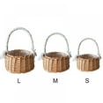 thumbnail image 2 of Hand Knitting Woven Flower Basket Storage Basket Weaving Flower Storage Basket Rattan Weaving, 2 of 10