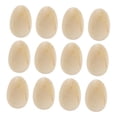 thumbnail image 2 of 12 huevos de madera para manualidades, huevos hechos a mano, juguetes de comida, decoración de huevos, marrón, 2 of 8