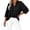 Black, variant on MEICHEN Womens Casual Button Neck Long Sleeve Oversized Blouses Tops Lightweight Loose V Neck Pullover Shirts Womens Summer Essentials Tops