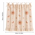 thumbnail image 2 of Farmhouse Oven Curtain with Ties & Ruffle Trim Celestial Sun Moon Cozy Stove Skirt for Cabinet Seasonal & Everyday Kitchen Decor, 2 of 4