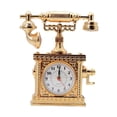 thumbnail image 3 of Tongina Retro Telephone Desk Clock Model Ornament 6.3x2x7.4inch Decorative Props Sculpture for Photography Background Stylish A, 3 of 8
