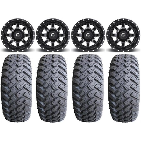 Fuel Maverick Black 14 Wheels 31 MotoHammer Tires Kawasaki Mule Pro FXT