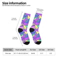 thumbnail image 2 of Honeii Disco Roller Skates Print Adult Socks,Crew Socks,Casual Calf Socks,Daily Wear Socks for Men & Women, Perfect for Sports, Casual and Everyday Use, 2 of 6