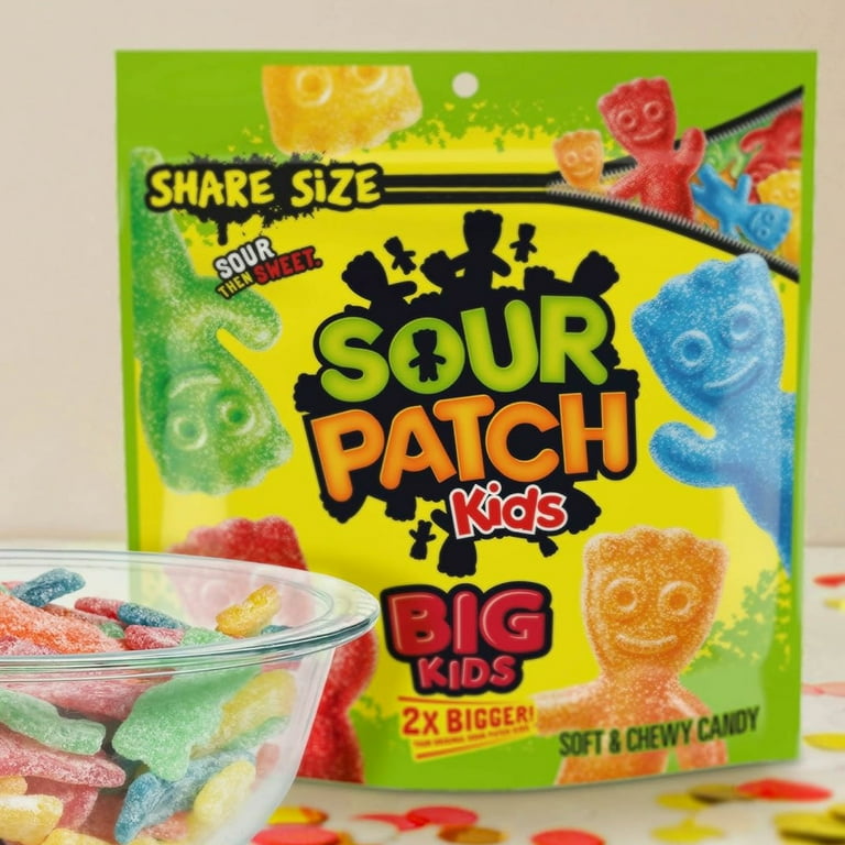 SOUR PATCH KIDS Big Kids Soft & Chewy Candy, Share Size, 12 oz