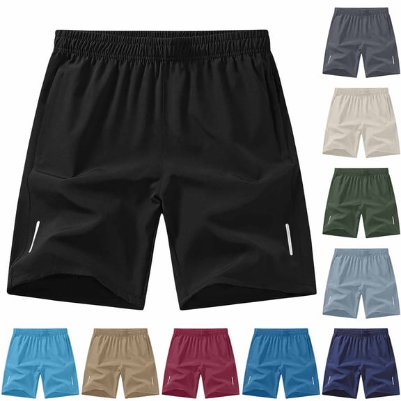 VBTAPA Big and Tall Athletic Shorts for Men Lightweight Quick Dry Workout Gym Shorts Elastic Waist Comfy Lounge Sweat Shorts with Pockets Army Green L