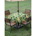 thumbnail image 3 of Outdoor Tablecloth with Umbrella Hole and Zipper, St. Patrick's Day Square Table Cloth 54x54 Inch Waterproof Tablecloth, Spring Shamrocks Green Love Heart Hats Picnic Table Cover for Patio Camping, 3 of 7