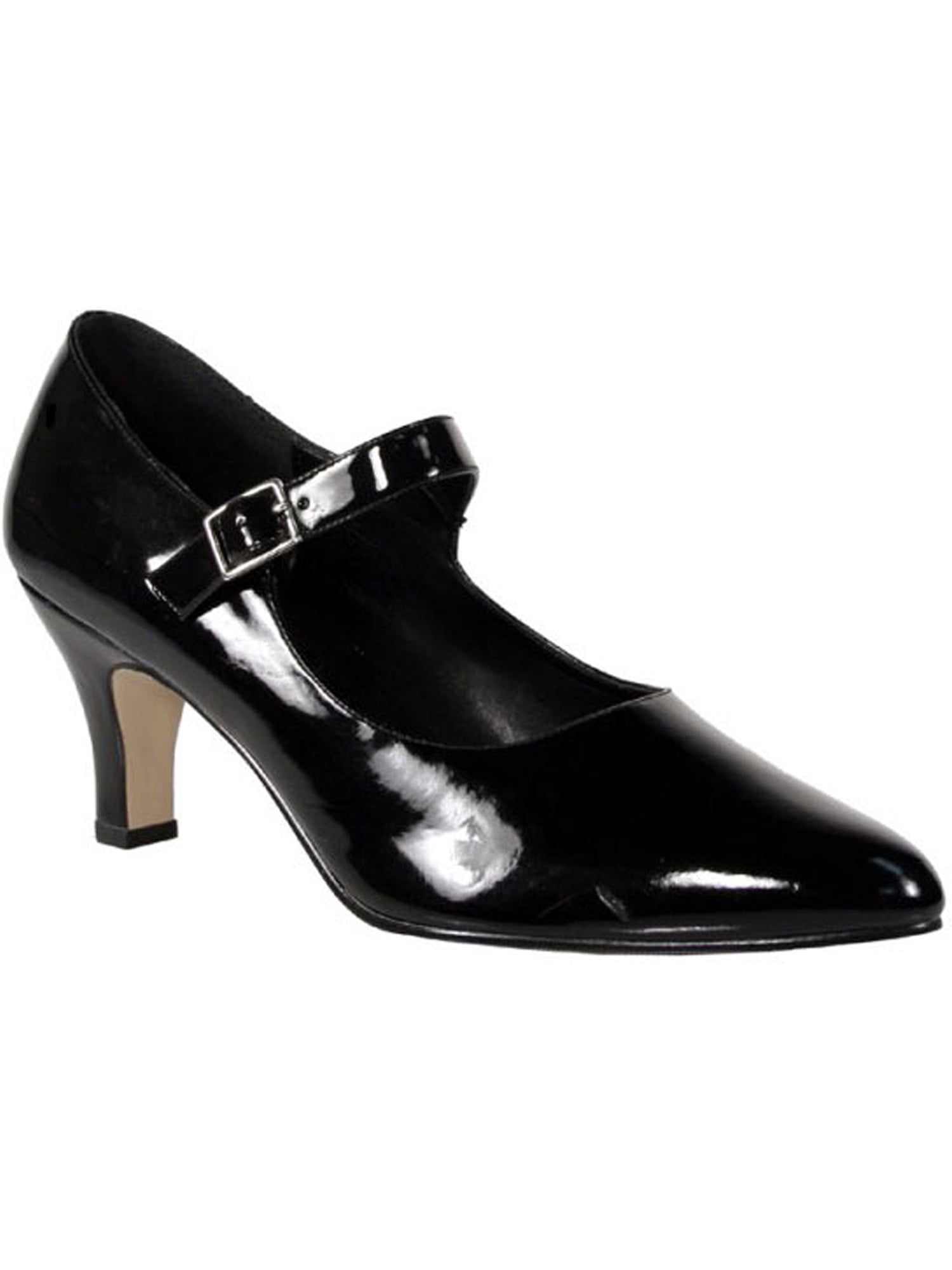 3 Inch Heel Black Mary Jane Shoes Pumps 