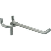 Hook Pegboard 4in Strght Zinc