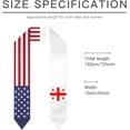 thumbnail image 6 of Georgia &amp; USA United States Flag Graduation Stole For International Student Stole Pride Shawls, 6 of 6