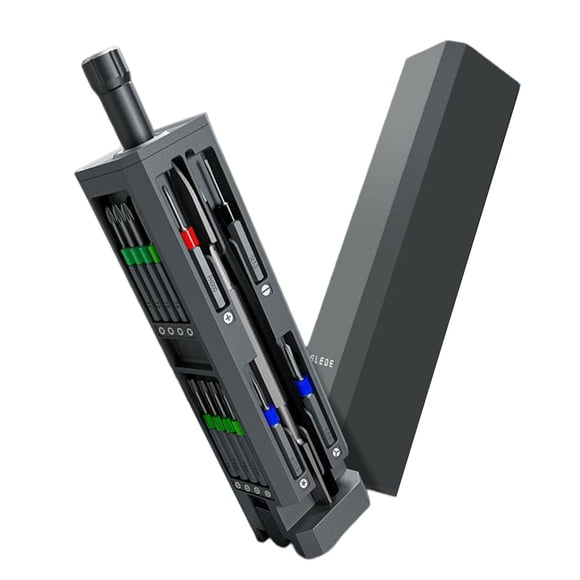 Juego de destornilladores magnéticos de precisión con caja de transporte de puntas magnéticas Mini destornillador 30 en 1 Sunnimix Reparación de destornilladores