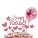 thumbnail image 1 of Paquete de decoración para tarta de cumpleaños con forma de estrella brillante y globos de lentejuelas de 5 pulgadas, 1 of 4