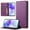 Purple, variant on Wallet Case for Google Pixel 7, Classic Shockproof PU Leather Magnetic Flip Cover with Card Holder Stand Feature and Full Body Protection Phone Case Cover for Google Pixel 7, Black