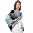 thumbnail image 4 of Cat Light and Breathable Chiffon Yarn Silk scarf for Women, Translucent 180*73 Size - Elegant Head Scarf for All Seasons, 4 of 6