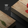 thumbnail image 4 of wall26 Canvas Print Wall Art Red Poppy Flower Close Up on Wood Panels Nature Wilderness Digital Art Realism Chic Colorful Multicolor Ultra for Living Room, Bedroom, Office - 24"x36", 4 of 5