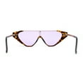 thumbnail image 2 of Womens Flat Top Shield Cat Eye Rectangle Squared Cat Eye Sunglasses Tortoise Gold Purple, 2 of 4