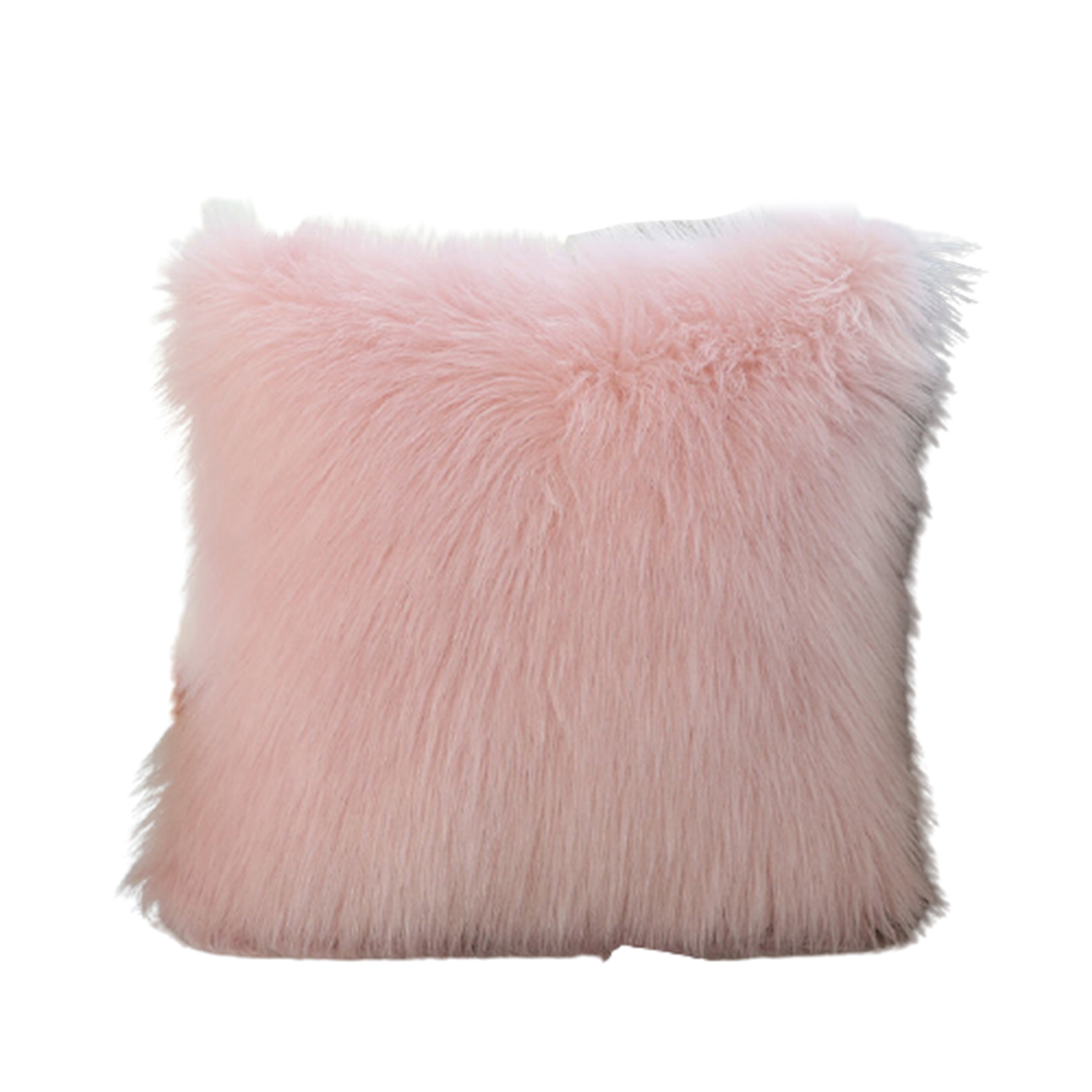 Decorative Fluffy Pillow Covers Luxury Series Merino Style Fur Throw