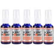 Scent Bomb Air Freshener Spray, 100 % Oil Based Concentrated Air Freshener, Air Freshener Spray for Car, Room, Bathroom and Odor Eliminator, Mango Tropical, 5 Pack