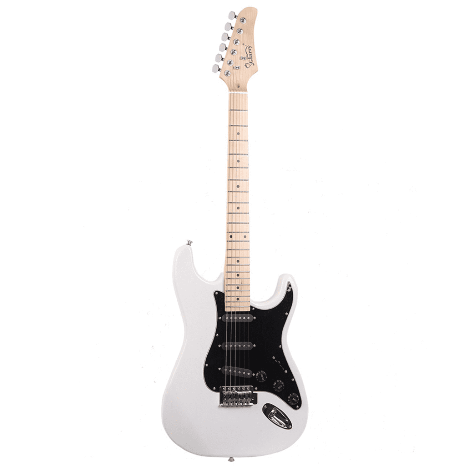 Hassch 39" Electric Guitar with Amp, Bag and Accessories, Beginner Starter Kit, Ideal Holiday Gift, White