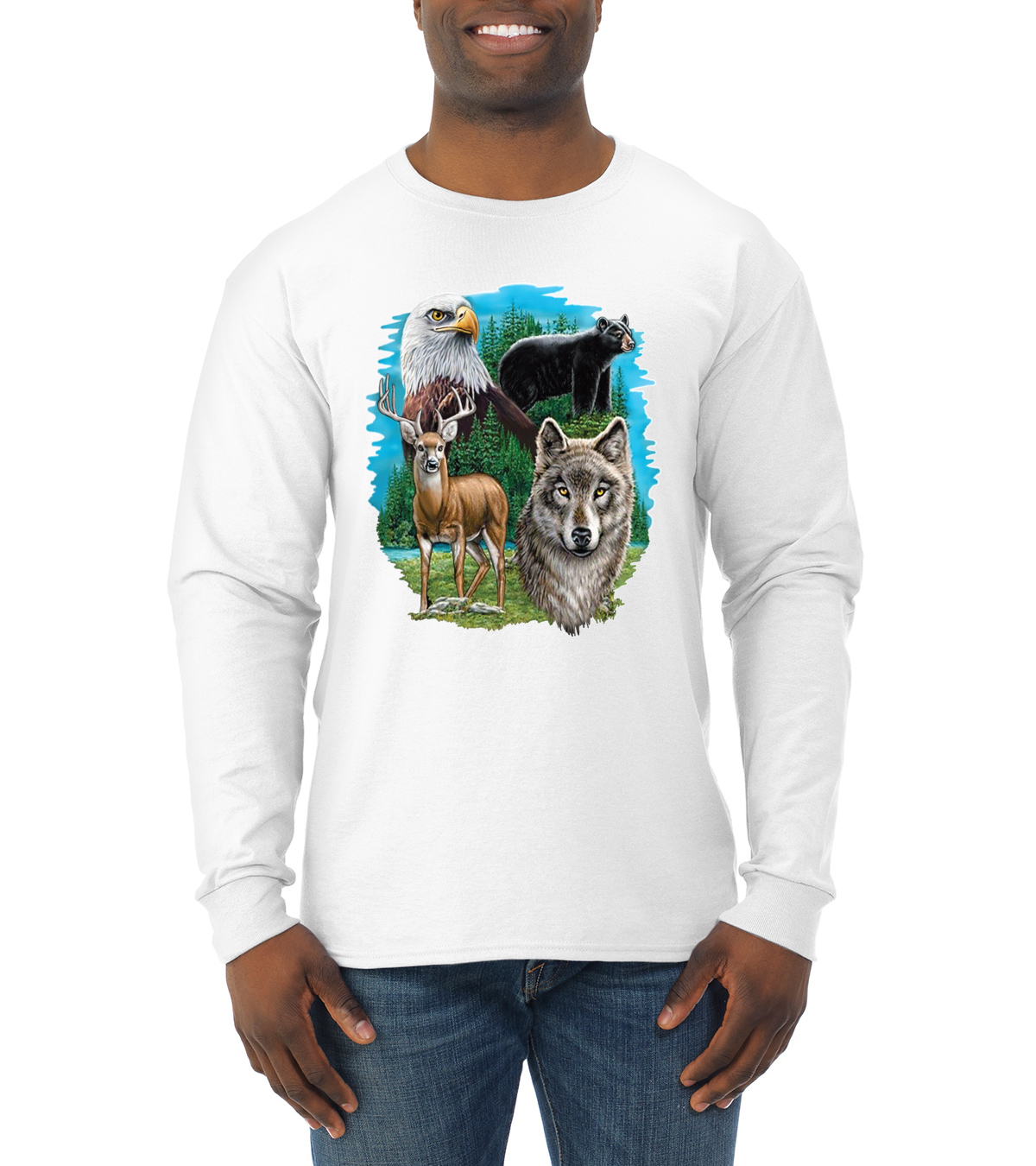 Eagle Bear Deer and Wolf Wildlife 