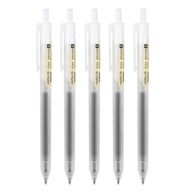 1/3/5pcs Press Gel Pen 0.5 mm Fine Point Retractable Pen Ideal for Students Professionals