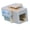 Beige, variant on RiteAV RJ11/12 (Cat3) Keystone Jack White Punchdown