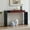 Black, variant on Kings Brand Furniture Yuma Wooden Console Table - Contemporary Thin Sofa Table, Side Table, Entryway Table, Display Table with 2 Drawers Perfect for Hallway, Living Room, Foyer (White with Black)