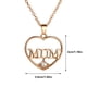 thumbnail image 2 of Collar para mamá Ehuebsd con colgante de corazón de amor oro, 2 of 6
