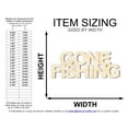 thumbnail image 2 of Unfinished Wood Gone Fishing Cutout | DIY Craft Cutout | up to 46" DIY 12" / 1/2", 2 of 3
