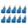 thumbnail image 2 of Banana Plug Speaker Plugs Open Screw Banana Plugs Solderless Banana Plug Speaker Cable Connectors 10Pcs/Set 4mm Solderless Banana Plug Stackable Open Screw 30V AC-60V DC Maximum, 2 of 8