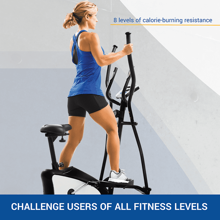 XTERRA Fitness EU100 2 in 1 Hybrid Elliptical Trainer Upright Bike