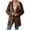 Coffee, variant on larppty Womens Fuzzy Fleece Jacket Fall Winter Coat Sherpa Jacket Zipper Outerwear Coats with Pockets (Blue, M)