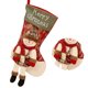 thumbnail image 1 of Cateissary 6 uds calcetines de Navidad de arpillera grandes calcetines de Navidad de yute bolsa de regalo de vacaciones adornos hogar chimenea decoración Kits de decoración para fiestas No.02 Cateissary HA000916-02B, 1 of 6