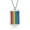 Silver, variant on Rainbow Gay Lesbian LGBT Pride Black Silver Stainless Steel Titanium Necklace For Unisex Couple Accessories