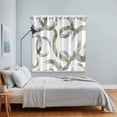 thumbnail image 4 of Sage Green Grey Kitchen Curtains 84 Inch Length, Geometric Circle Modern Abstract Simple Art Grommet Top Bedroom Living Room Curtains, Light Filtering Cafe Curtain Drapes 2 Panels Set 104''x84'', 4 of 9
