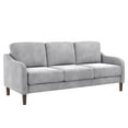 thumbnail image 3 of DHP Marbella 3-Seater Sofa & Couch, Living Room Furniture, Gray Velvet, 3 of 18