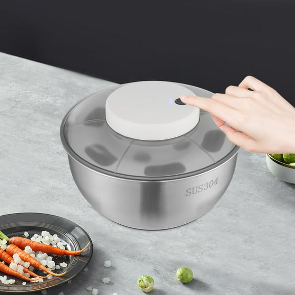 304 Electric Salad Spinner Fruit Vegetable Washer Dryer Vegetable Dehydrator Used In Kitchens, Cafeterias, Restaurants
