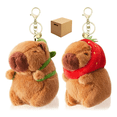 thumbnail image 1 of Llavero  Belug Capibara Peluche Cafe Rojo Y Verde, 1 of 5