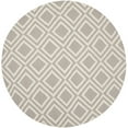 thumbnail image 4 of SAFAVIEH Dhurries Winifred Geometric Area Rug, Grey/Ivory, 5' x 8', 4 of 10