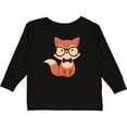 thumbnail image 3 of Inktastic Cute Hipster Fox Boys or Girls Long Sleeve Toddler T-Shirt, 3 of 5