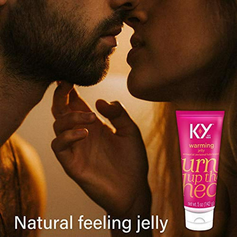 K-Y Sensual Touch Warming Jelly 5oz. Sex Lube, Water Based Gel Lubricant