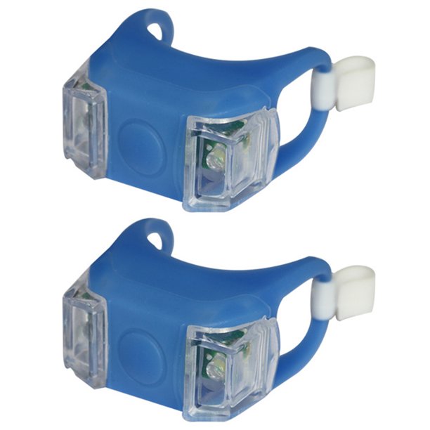 2x ciclismo bicicleta montaña bicicleta cola luz trasera LED advertencia de seguridad lámpara de equitación