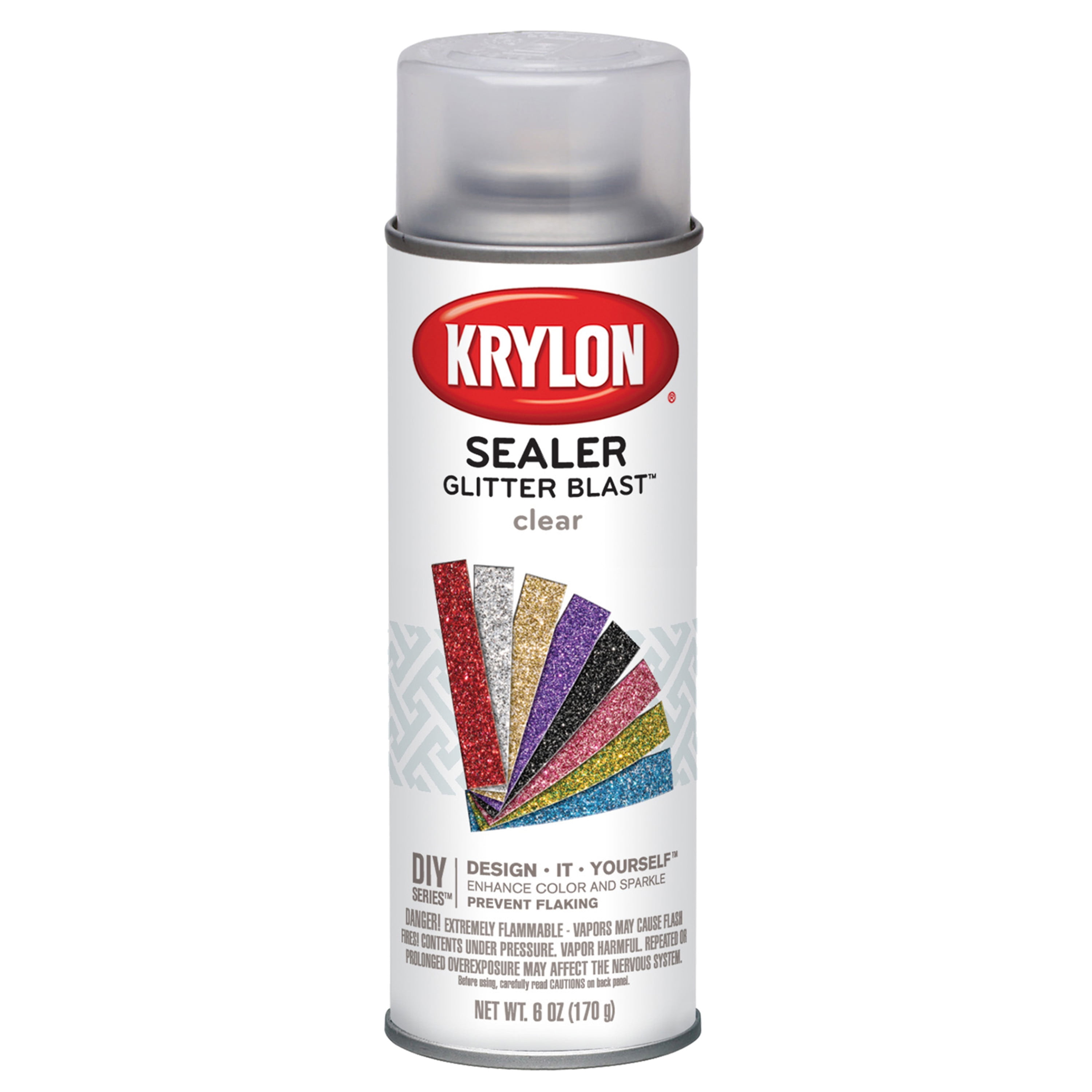 Krylon Glitter Blast Spray Paint, 5.7 oz., Clear Sealer
