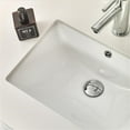 thumbnail image 3 of Fresca Fvn6124-Uns Lucera 24" Wall Mounted Single Basin Vanity Set - White, 3 of 7