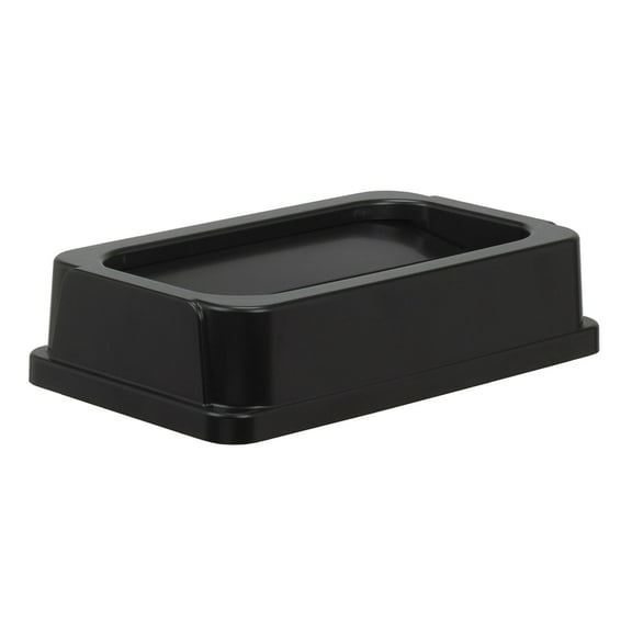 Continental 7325BK Black Drop-Shot Lid For Wall Hugger Receptacle