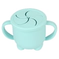 thumbnail image 1 of Hukapapa Vaso de silicona para refrigerios para niños pequeños con tapa extraíble y sin derrames para una fácil limpieza Material de silicona Vaso para refrigerios para bebés Verde menta, 1 of 6