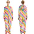 thumbnail image 3 of Pijamas de franela de animales para niños y adultos, ropa de dormir de unicornio, Mono para el hogar para niños y niñas, Invierno, 3 of 6